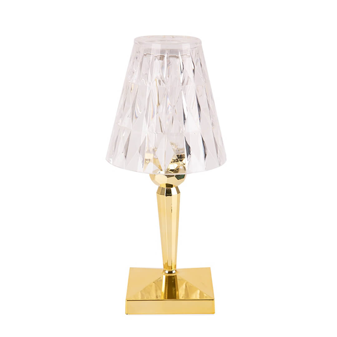 small crystal table lamp