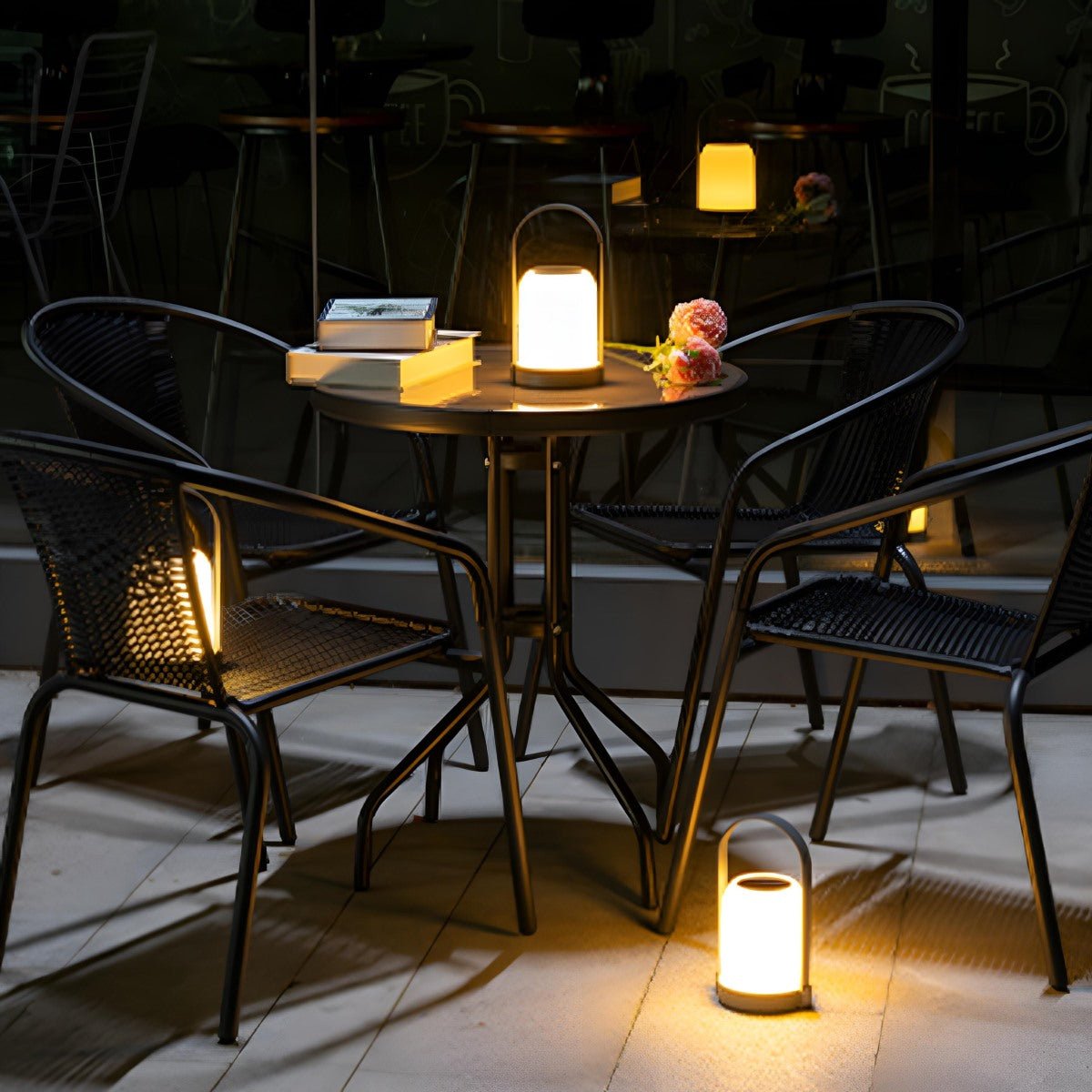 Solar Waterproof LED Outdoor Table Lamp Rechargeable