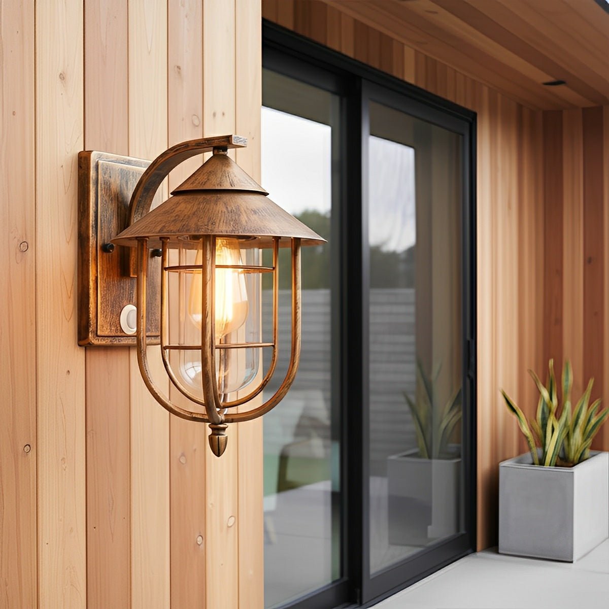 Vintage Classic Waterproof Birdcage Outdoor LED Porch Wall Lights