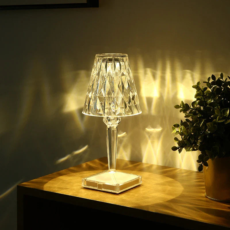 warm crystal lamp
