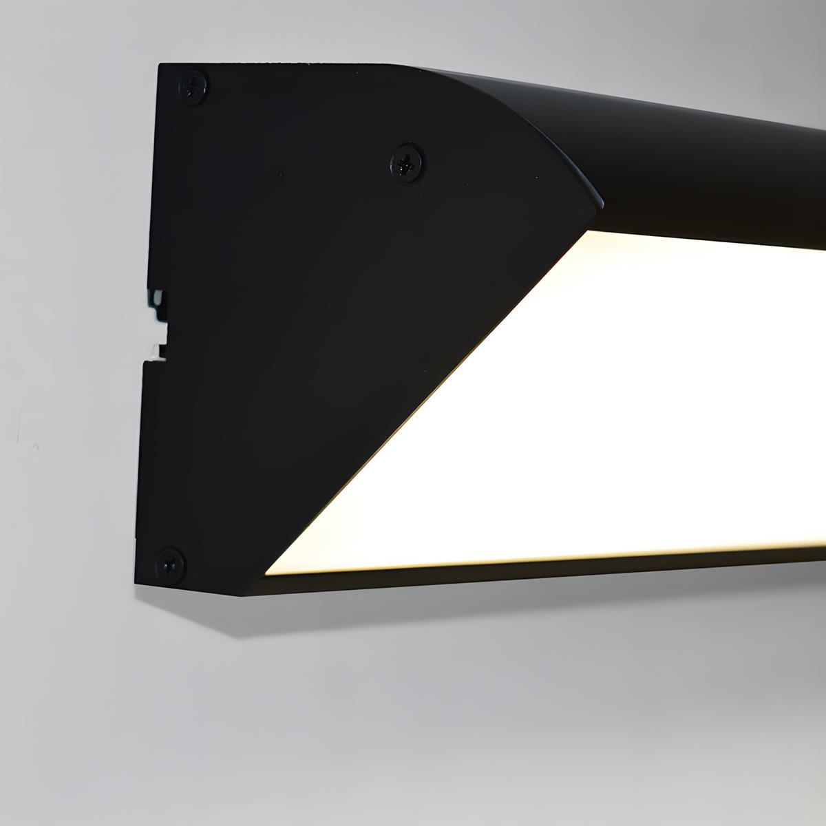 Black Waterproof Outdoor LED Strip Lights Porch Light Exterior Wall Lights