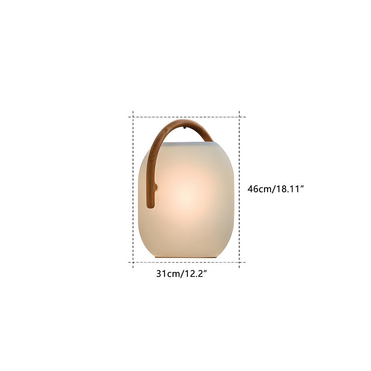Waterproof Solar Oval Outdoor Tabletop Lamp Lanterns
