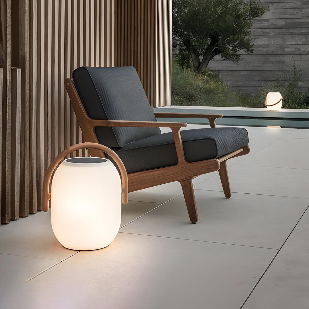 Waterproof Solar Oval Outdoor Tabletop Lamp Lanterns