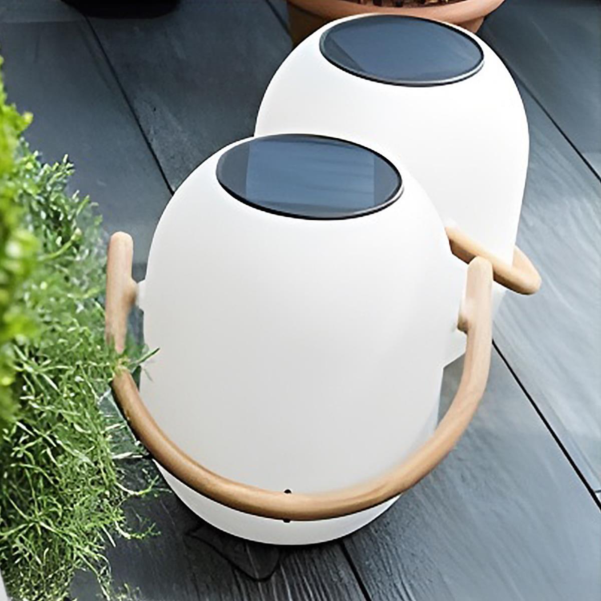 Waterproof Solar Oval Outdoor Tabletop Lamp Lanterns