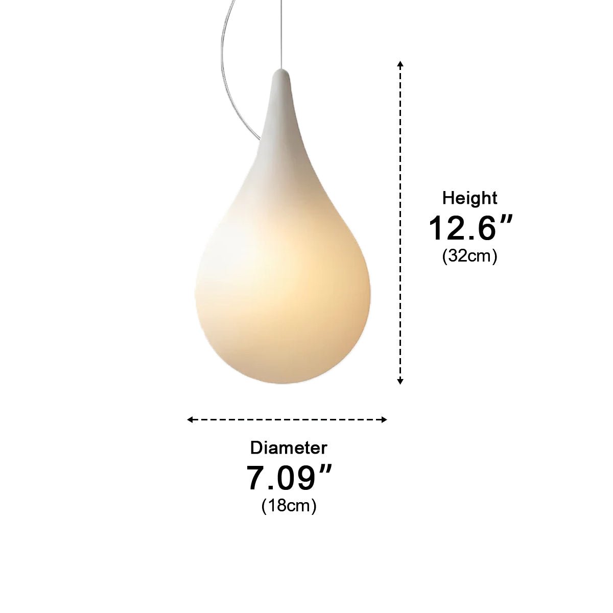 Waterproof Water Drop Outdoor Hanging Light