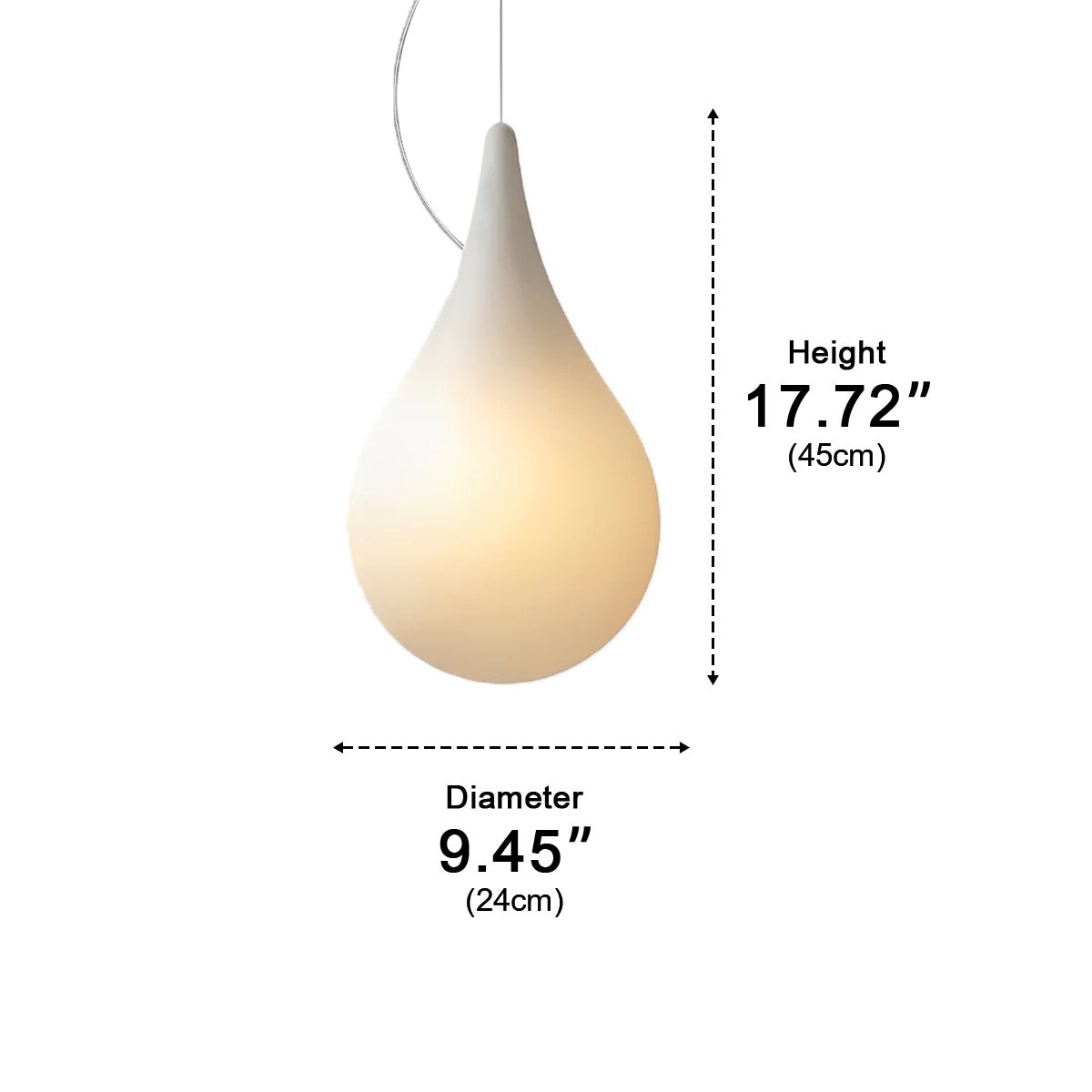 Waterproof Water Drop Outdoor Hanging Light