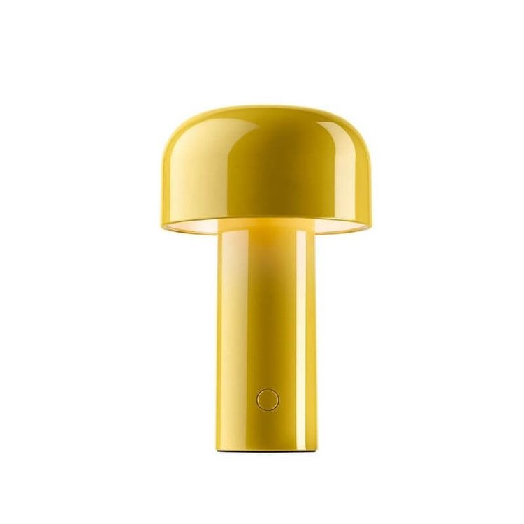 yellow mushroom lamp