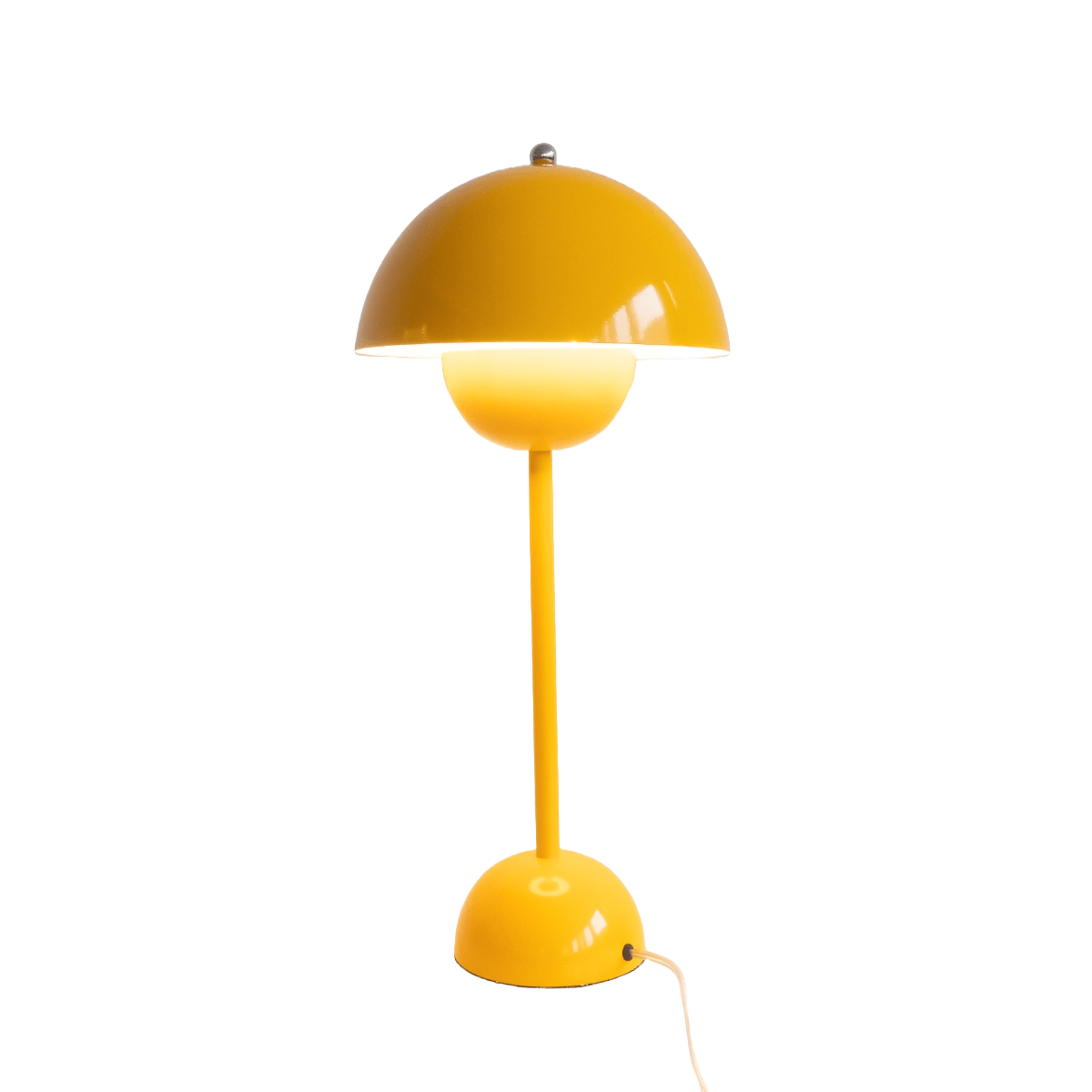 yellow table lamp
