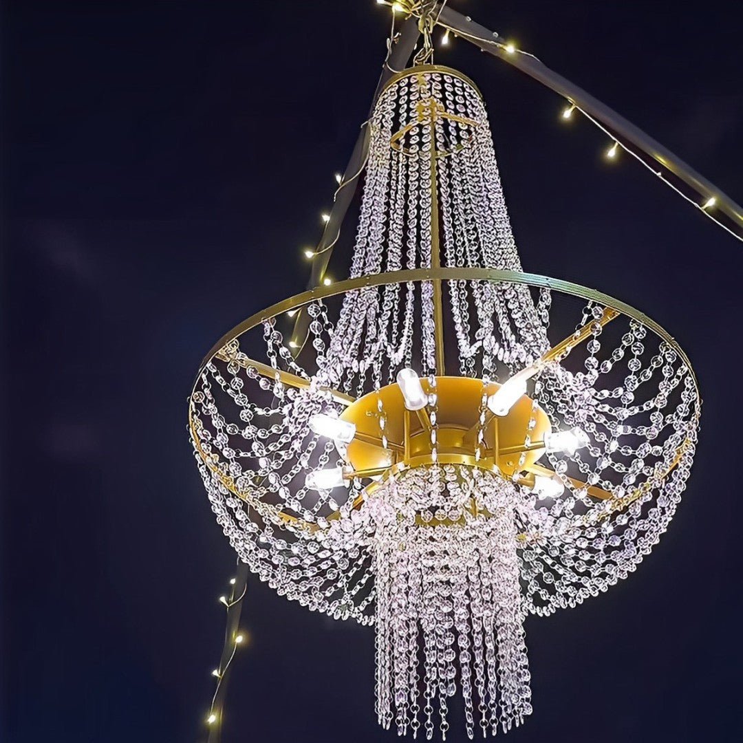 12V Low Voltage Luxury Waterproof Outdoor Crystal Chandeliers