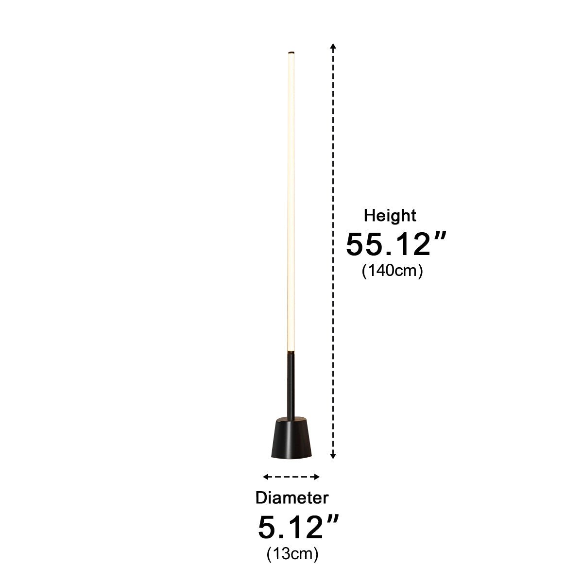 360 ° Modern Minimalist Long Strip LED Floor Lamp