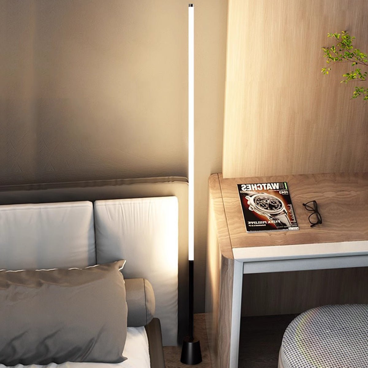 360 ° Modern Minimalist Long Strip LED Floor Lamp