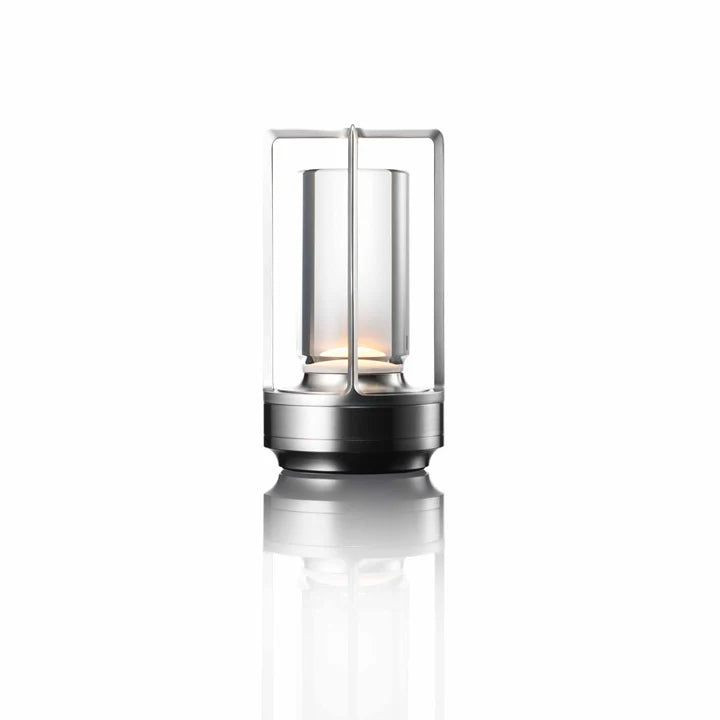 brushed nickel lantern lamp