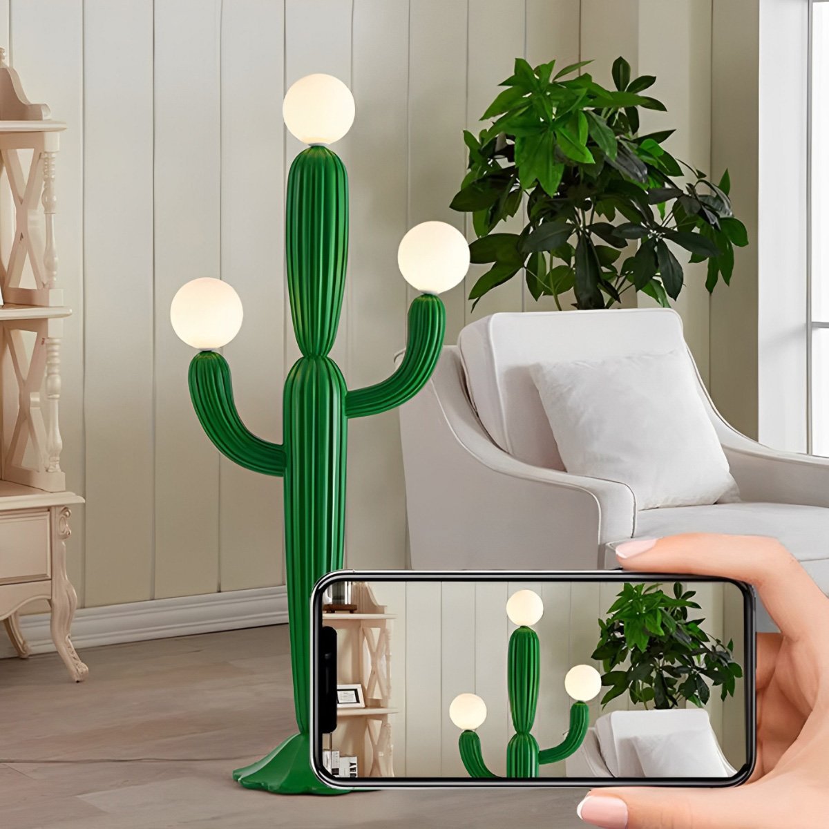 Creative Cactus Dimmable Standing Floor Lamp Home Decor