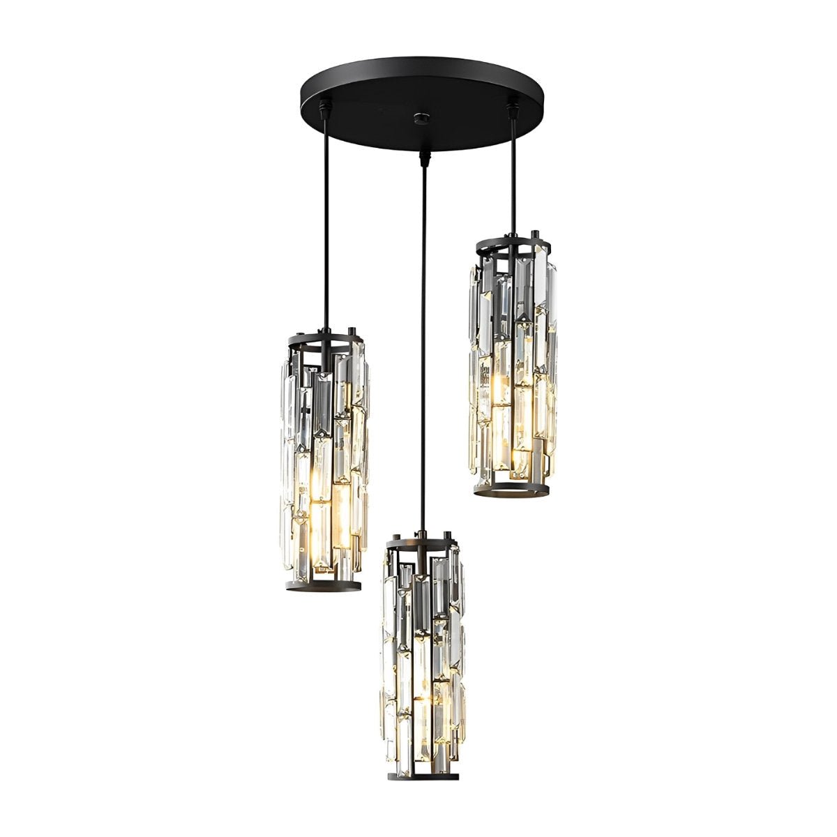 Creative Iron Crystal Glass Chandelier Pendant Lights Ceiling Lamp