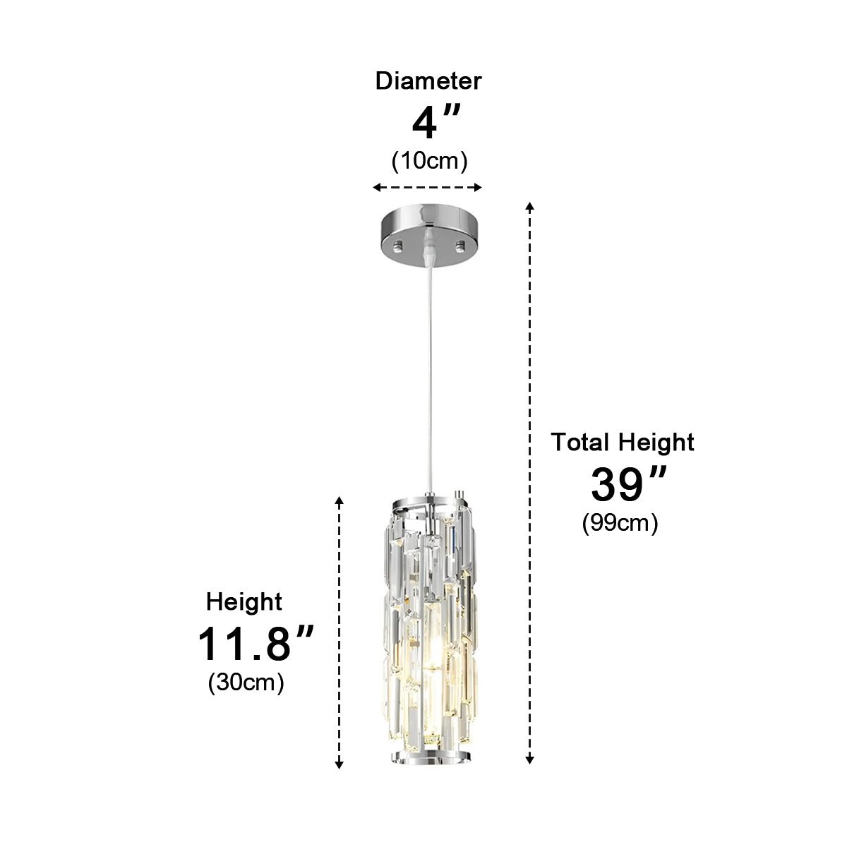 Creative Iron Crystal Glass Chandelier Pendant Lights Ceiling Lamp
