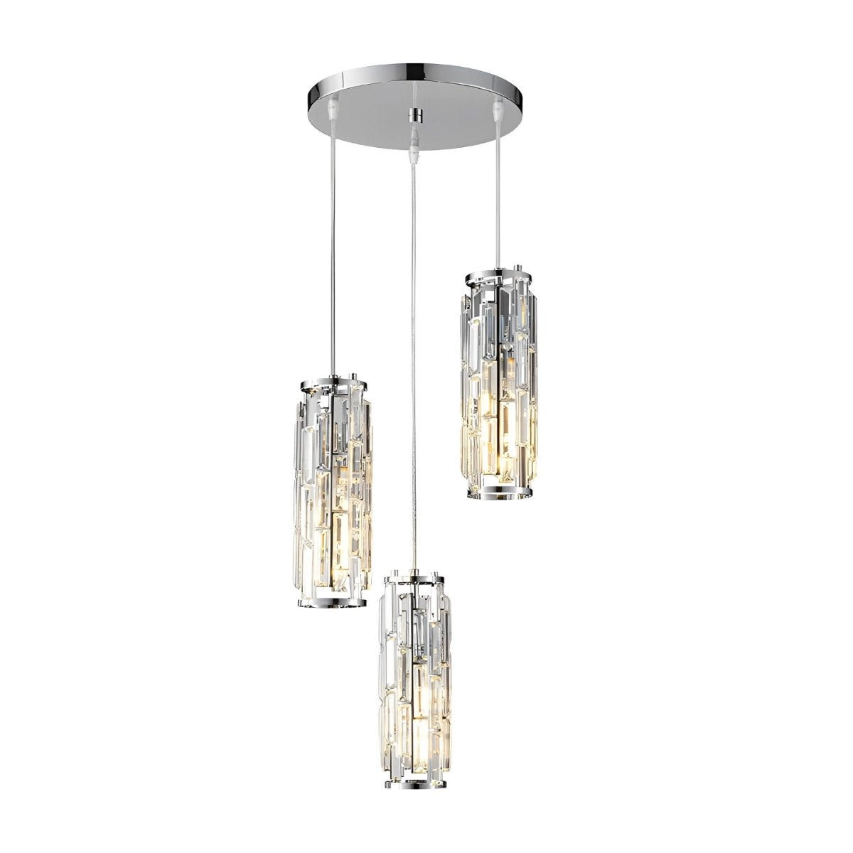 Creative Iron Crystal Glass Chandelier Pendant Lights Ceiling Lamp
