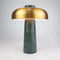 Gold Cap with Green Stone