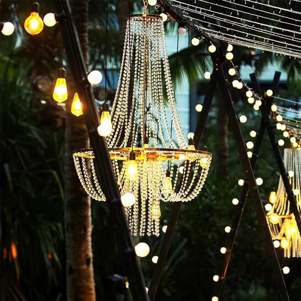 12V Low Voltage Luxury Waterproof Outdoor Crystal Chandeliers