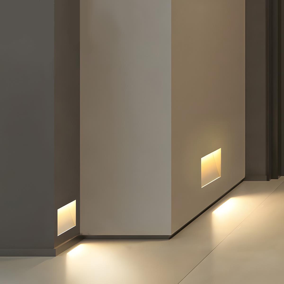 Minimalist Motion Sensor LED Recessed Wall Sconces Stairway Lights