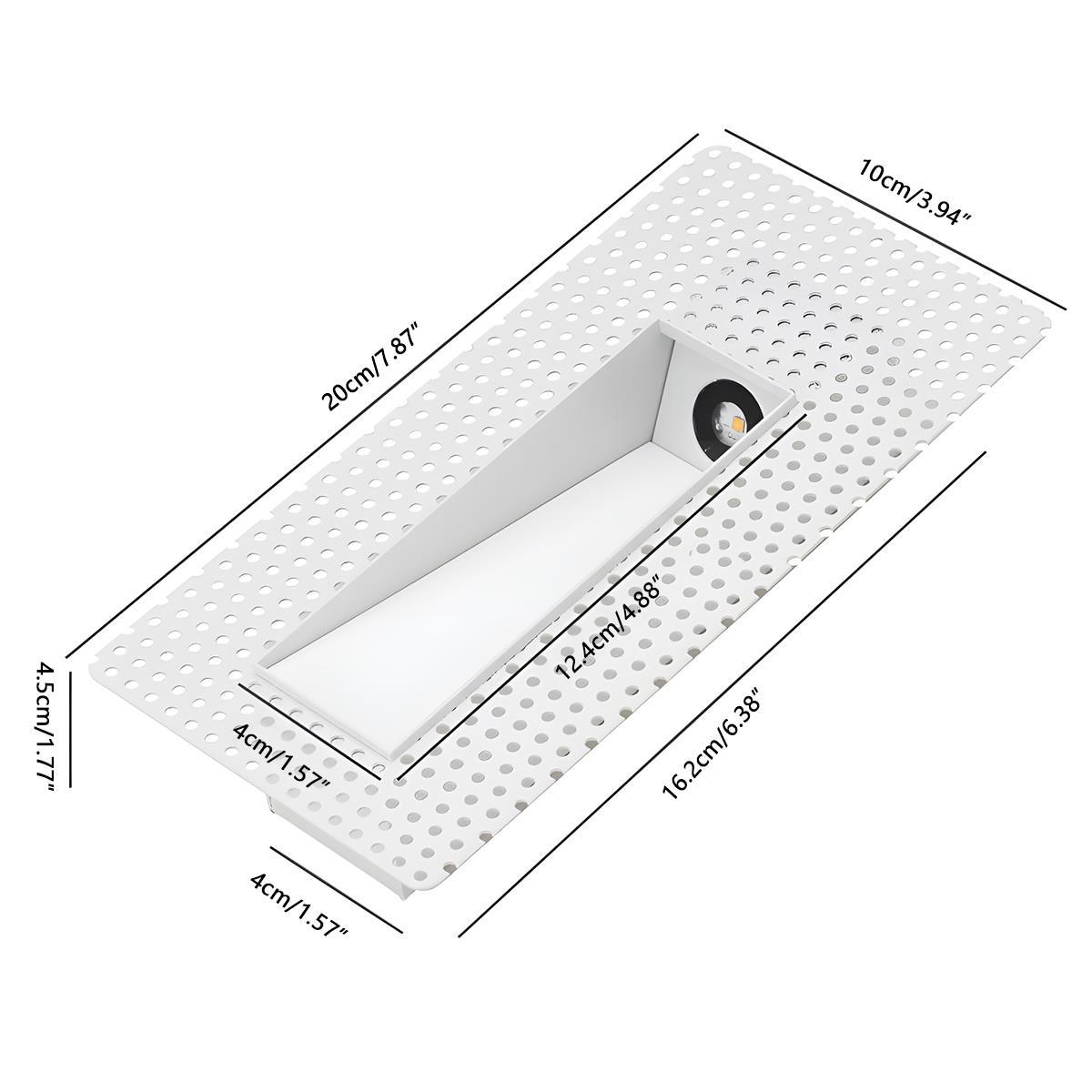 Minimalist Motion Sensor LED Recessed Wall Sconces Stairway Lights