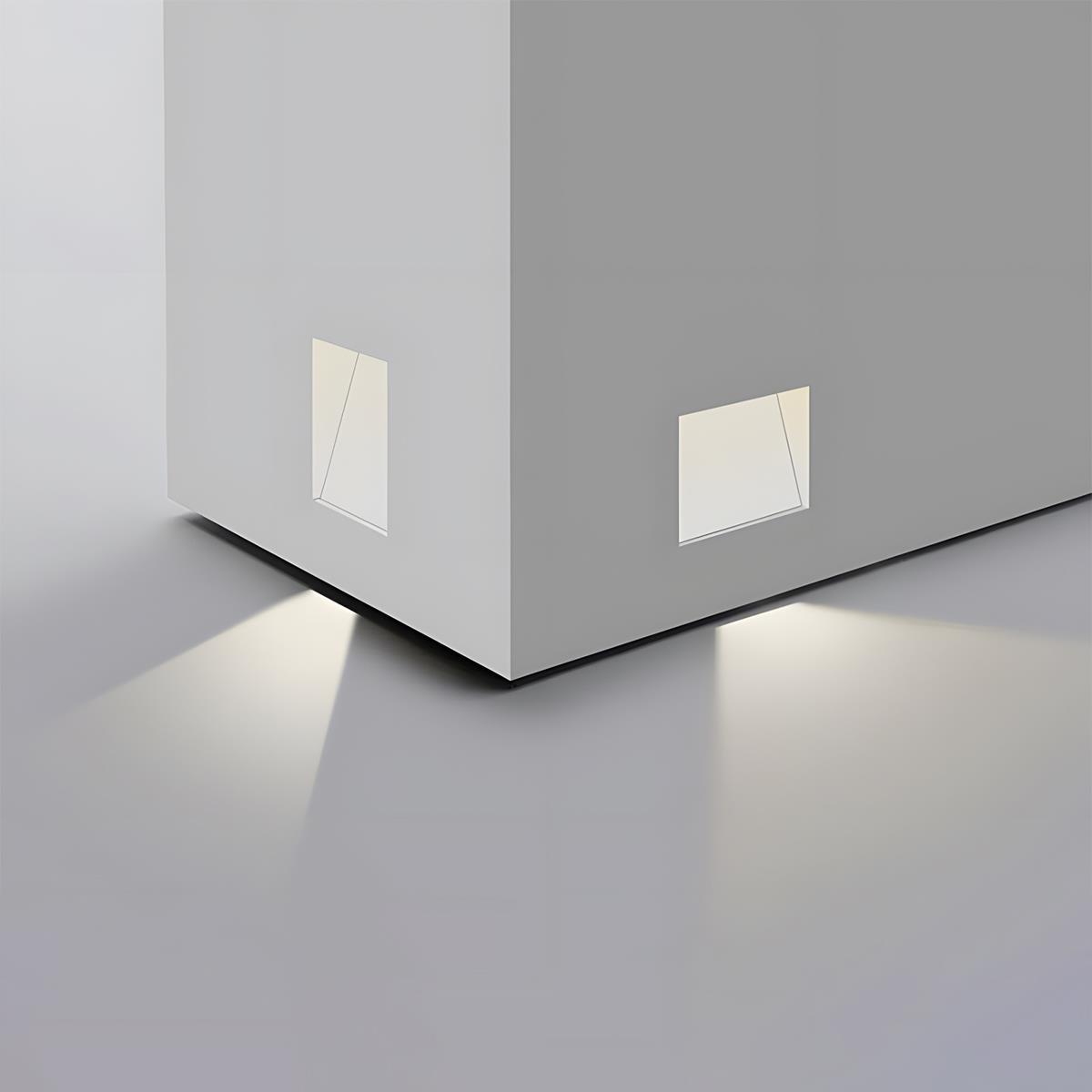 Minimalist Motion Sensor LED Recessed Wall Sconces Stairway Lights