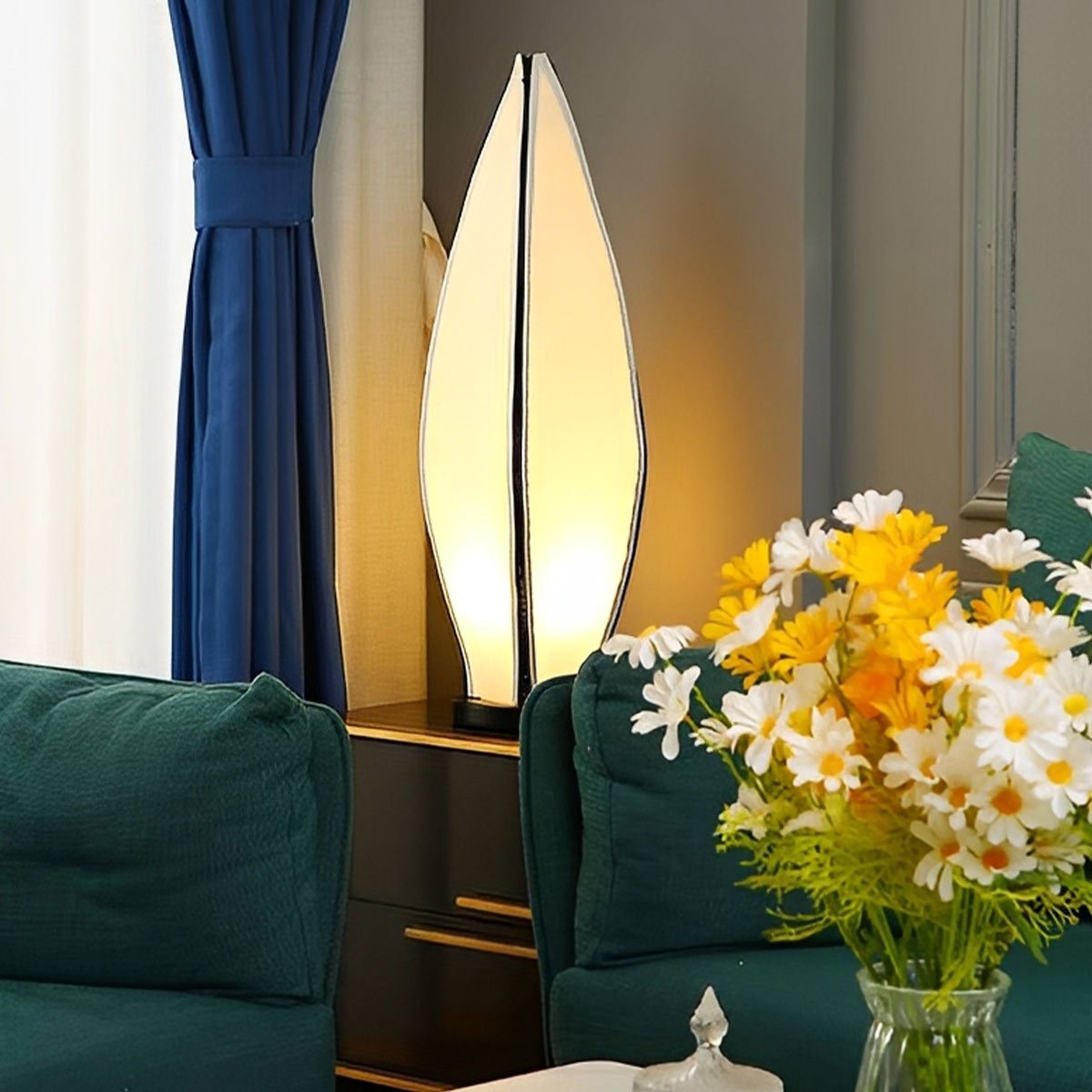 Modern Banana Design Plug In LED Floor Lamp Art Decor