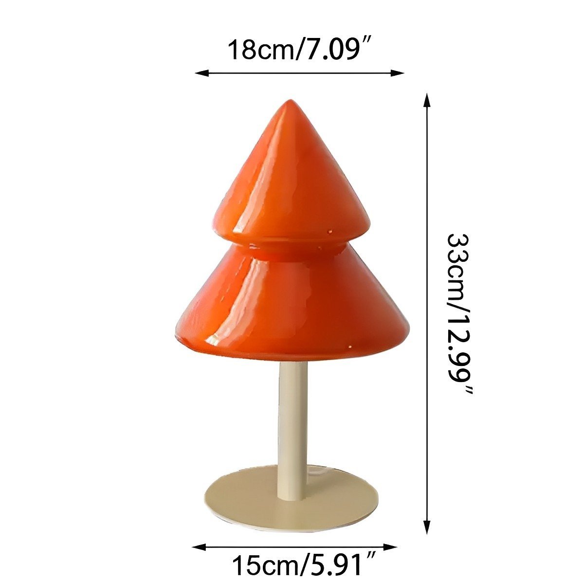 Modern Christmas Tree Glass  LED Table Lamp Plug In