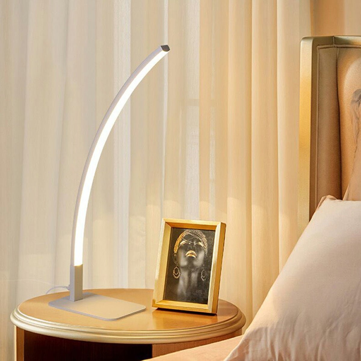 Modern Minimalist Arc LED Dimming Table Lamp