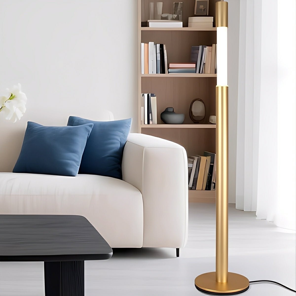 Modern Minimalist Cylinder Adjustable Lift LED Floor Lamp