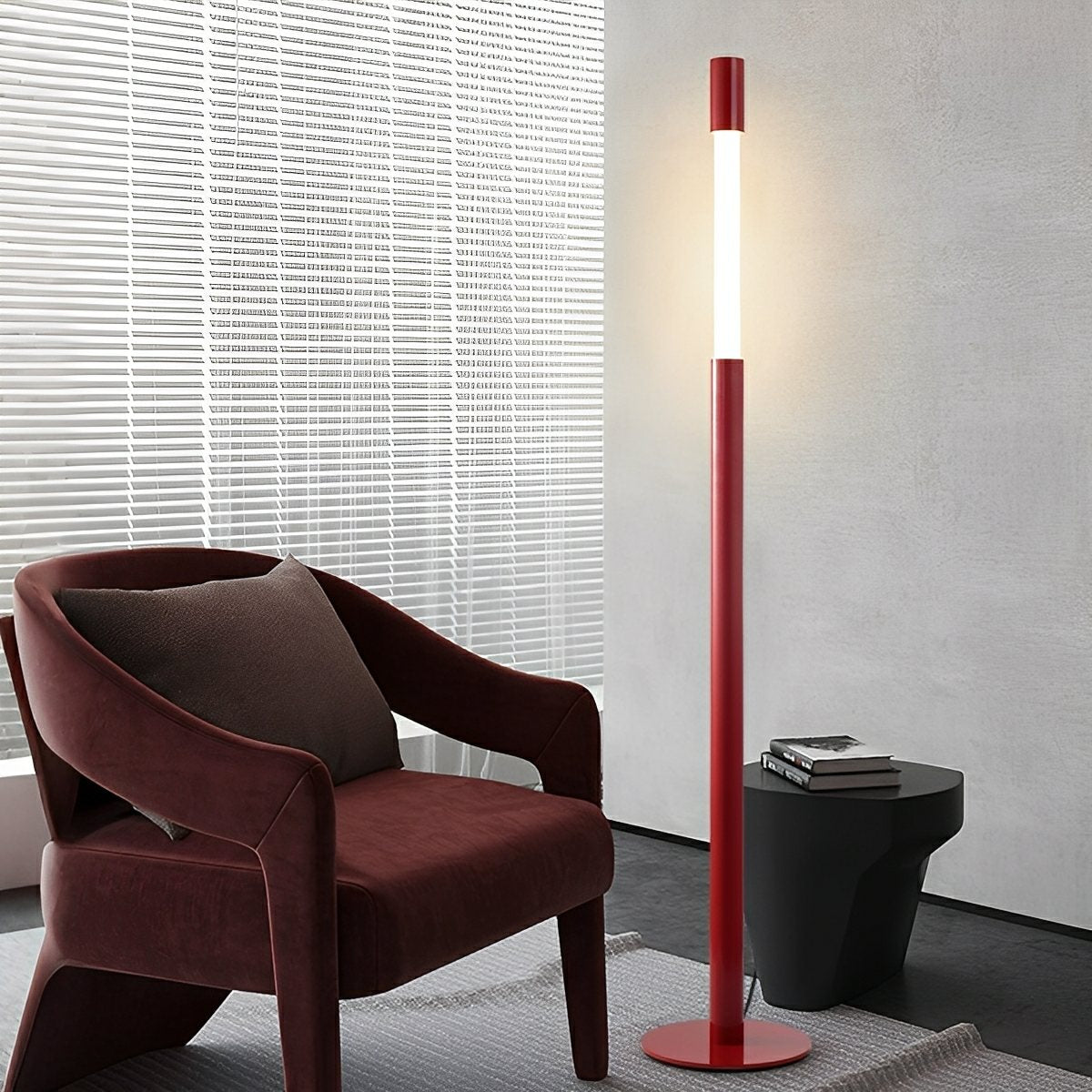 Modern Minimalist Cylinder Adjustable Lift LED Floor Lamp
