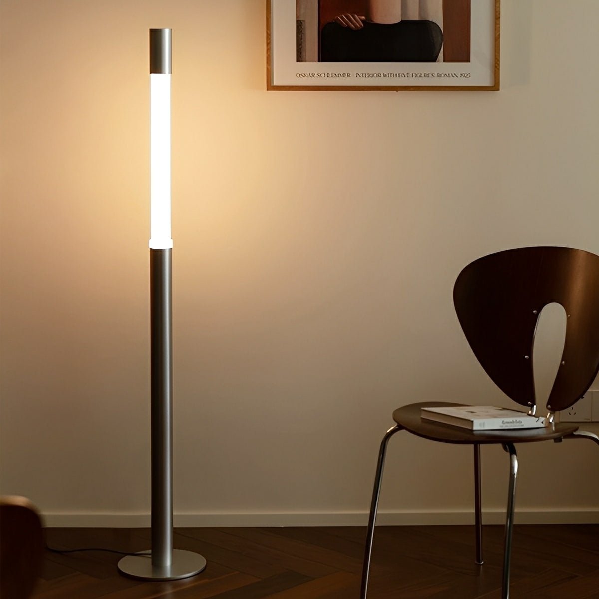 Modern Minimalist Cylinder Adjustable Lift LED Floor Lamp
