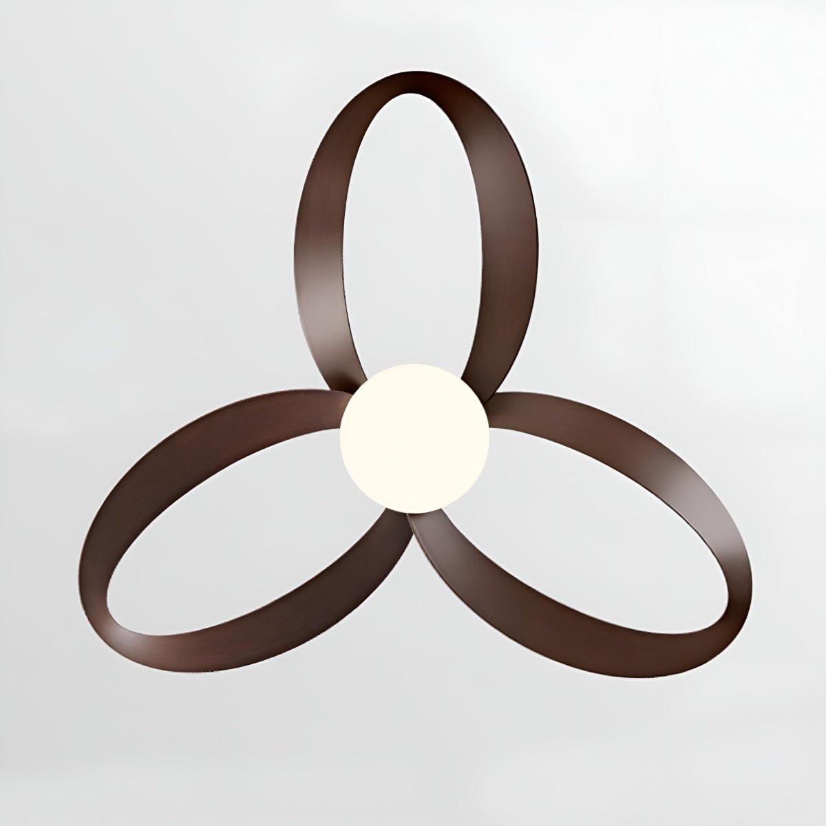 Modern Minimalist Geometric 6-Speed Reverse Ceiling Fan Light