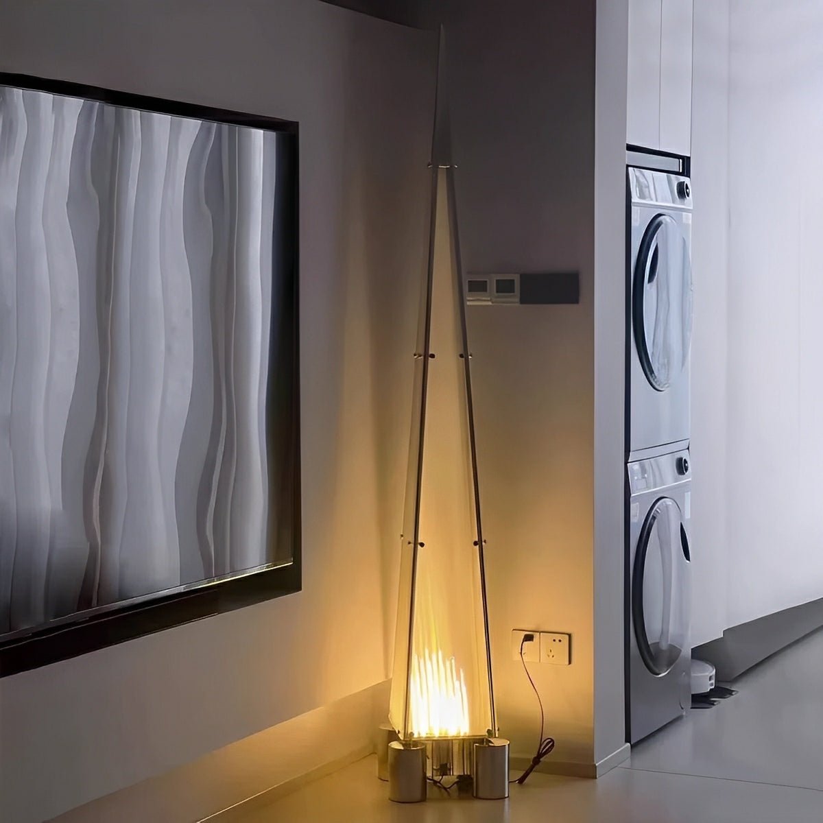 Modern Minimalist High Pyramid Dimmable LED Floor Lamp
