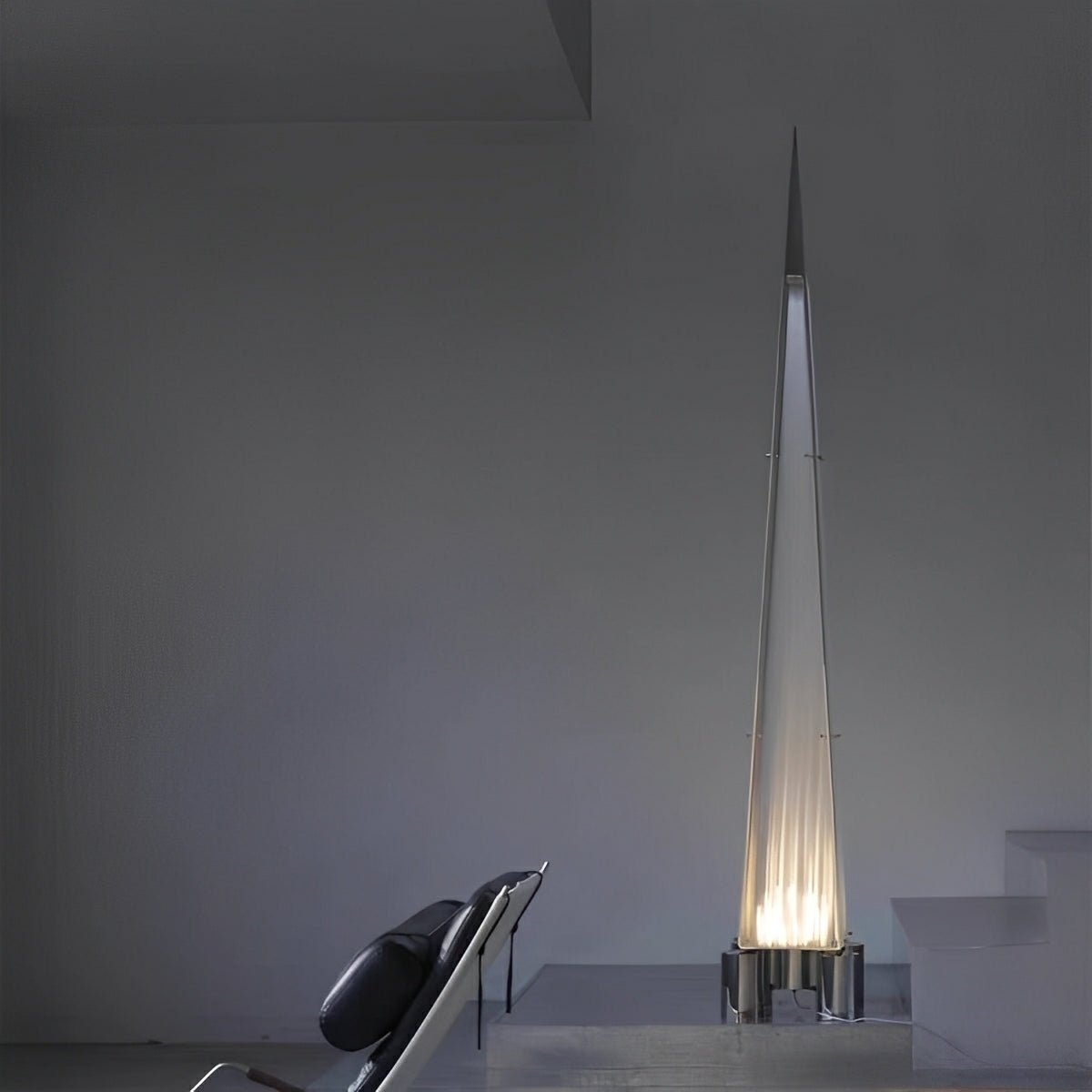 Modern Minimalist High Pyramid Dimmable LED Floor Lamp