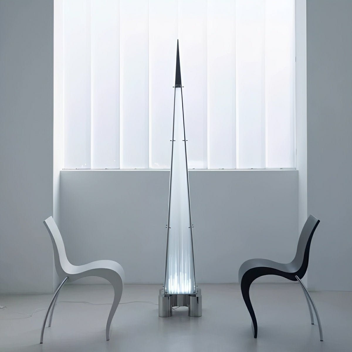 Modern Minimalist High Pyramid Dimmable LED Floor Lamp