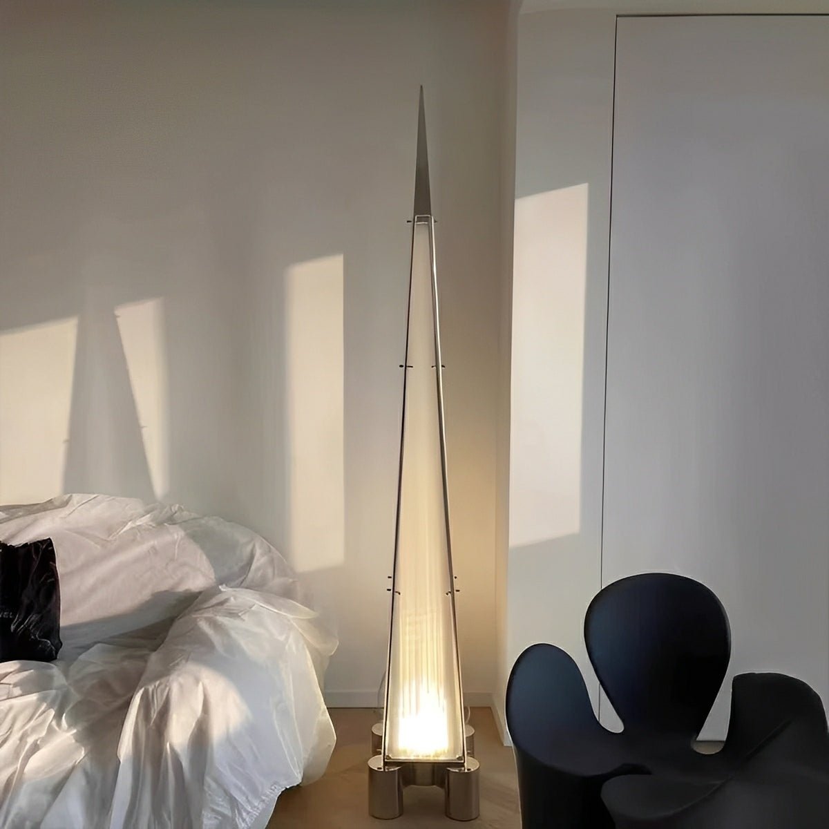 Modern Minimalist High Pyramid Dimmable LED Floor Lamp