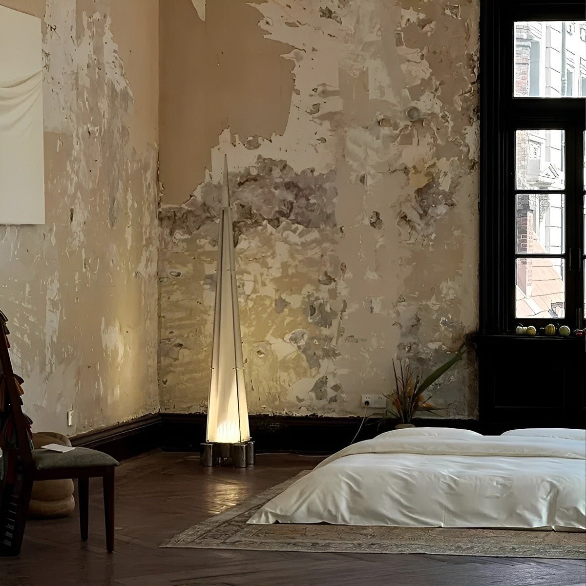Modern Minimalist High Pyramid Dimmable LED Floor Lamp