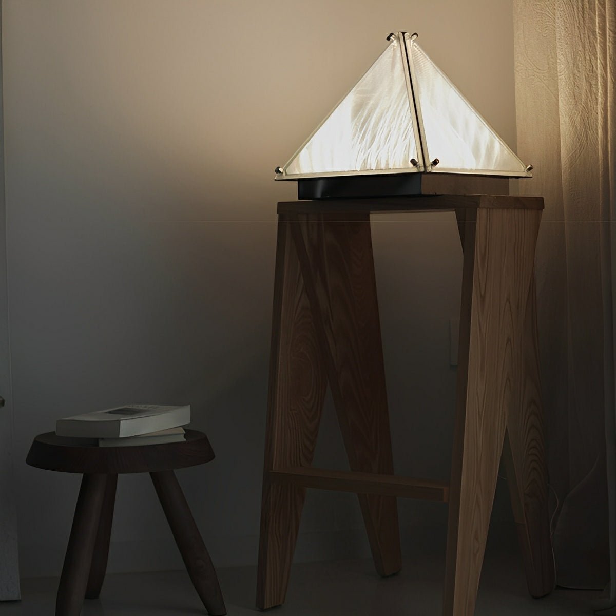 Modern Minimalist Pyramid Dimmable LED Table Lamp