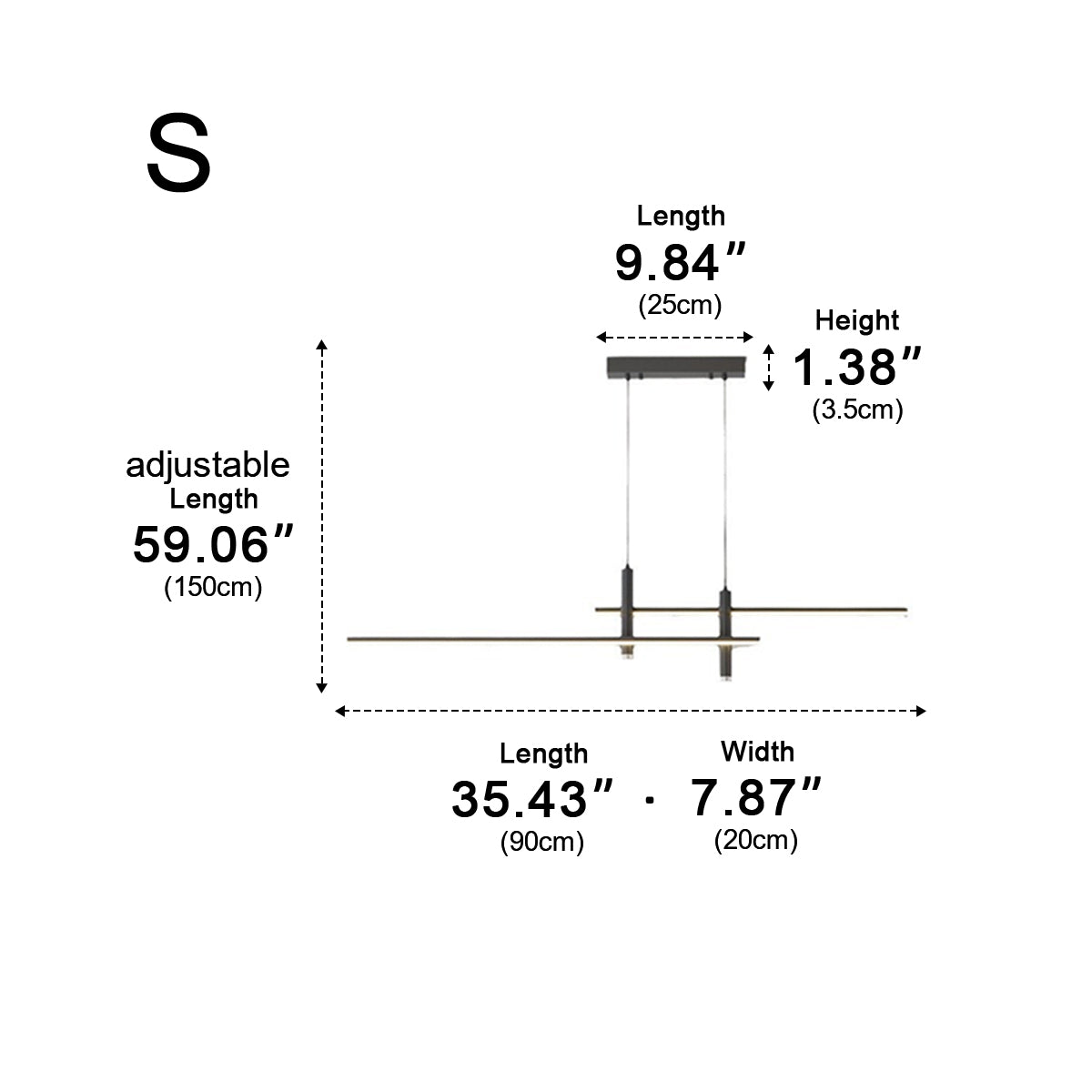 Modern Minimalist LED Long Strip Indoor Pendant Lights