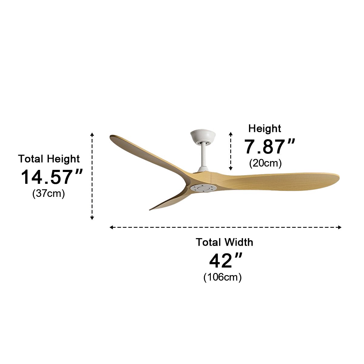 Modern Scandinavian Minimalist DC Motor Reverse Ceiling Fan