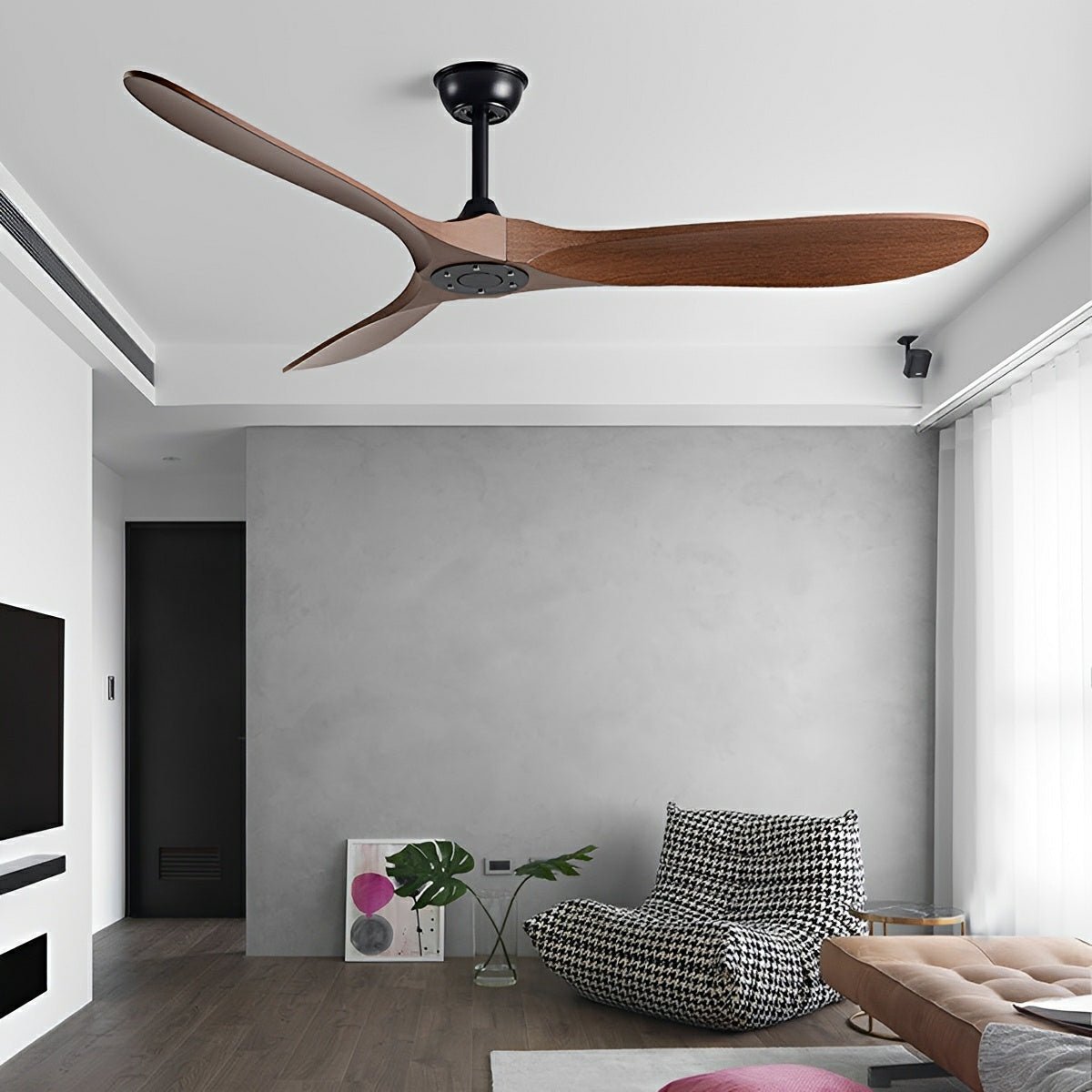 Modern Scandinavian Minimalist DC Motor Reverse Ceiling Fan