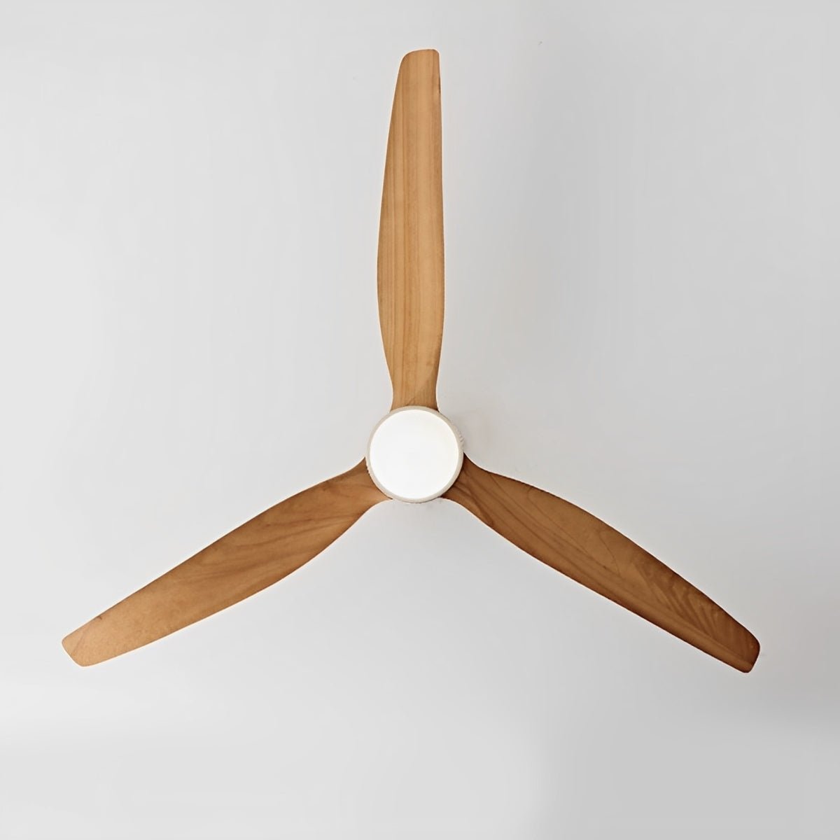 Modern Wood Grain 6-Speed Reverse Fan Ceiling Fan Light