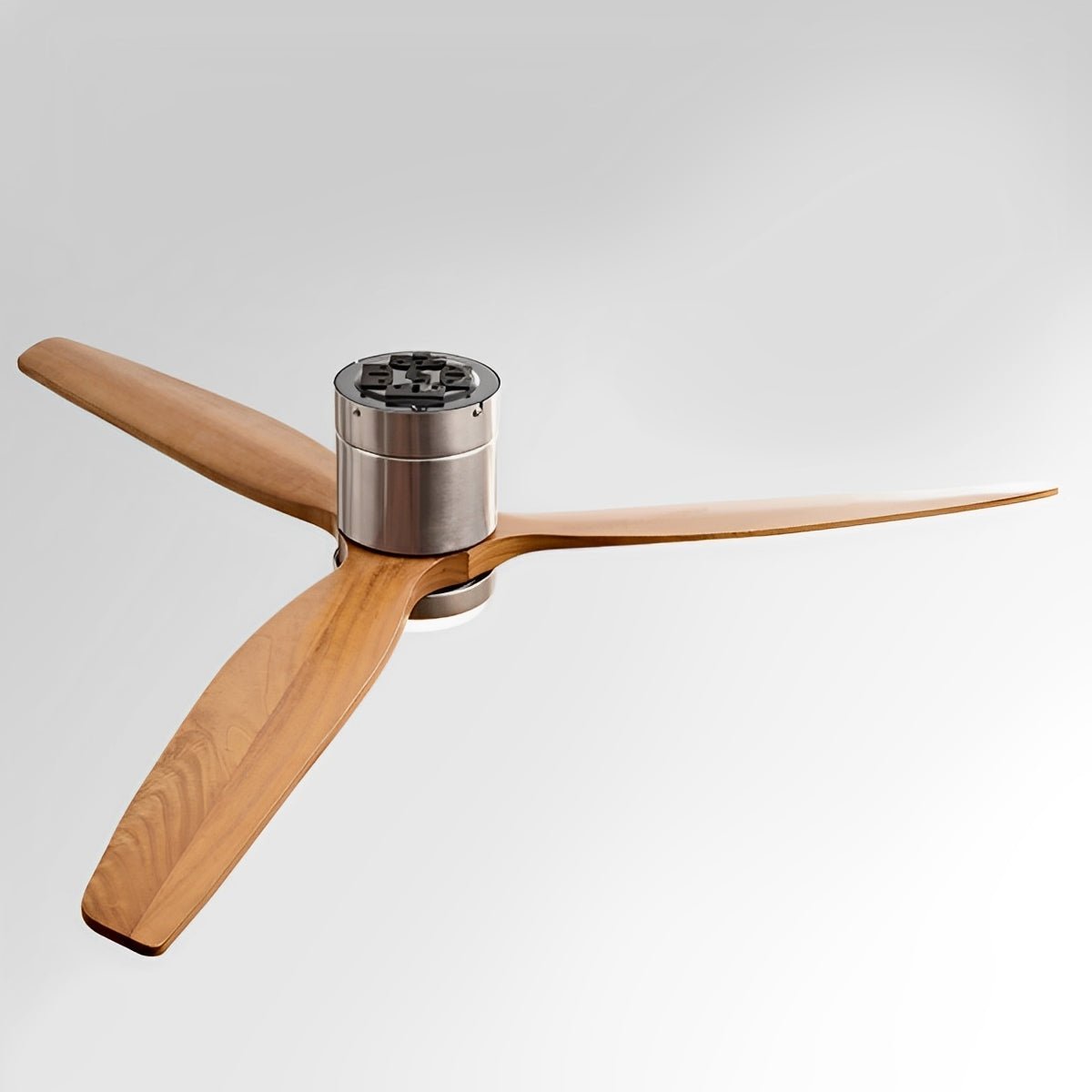 Modern Wood Grain 6-Speed Reverse Fan Ceiling Fan Light