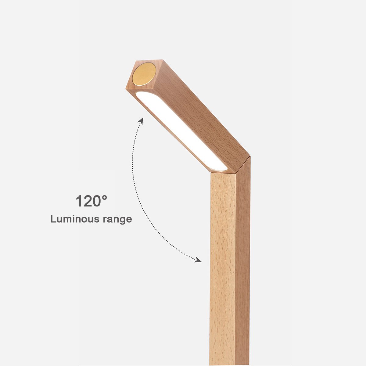 Portable Modern Minimalist LED Dimming Light Strip Wood Table Lamp