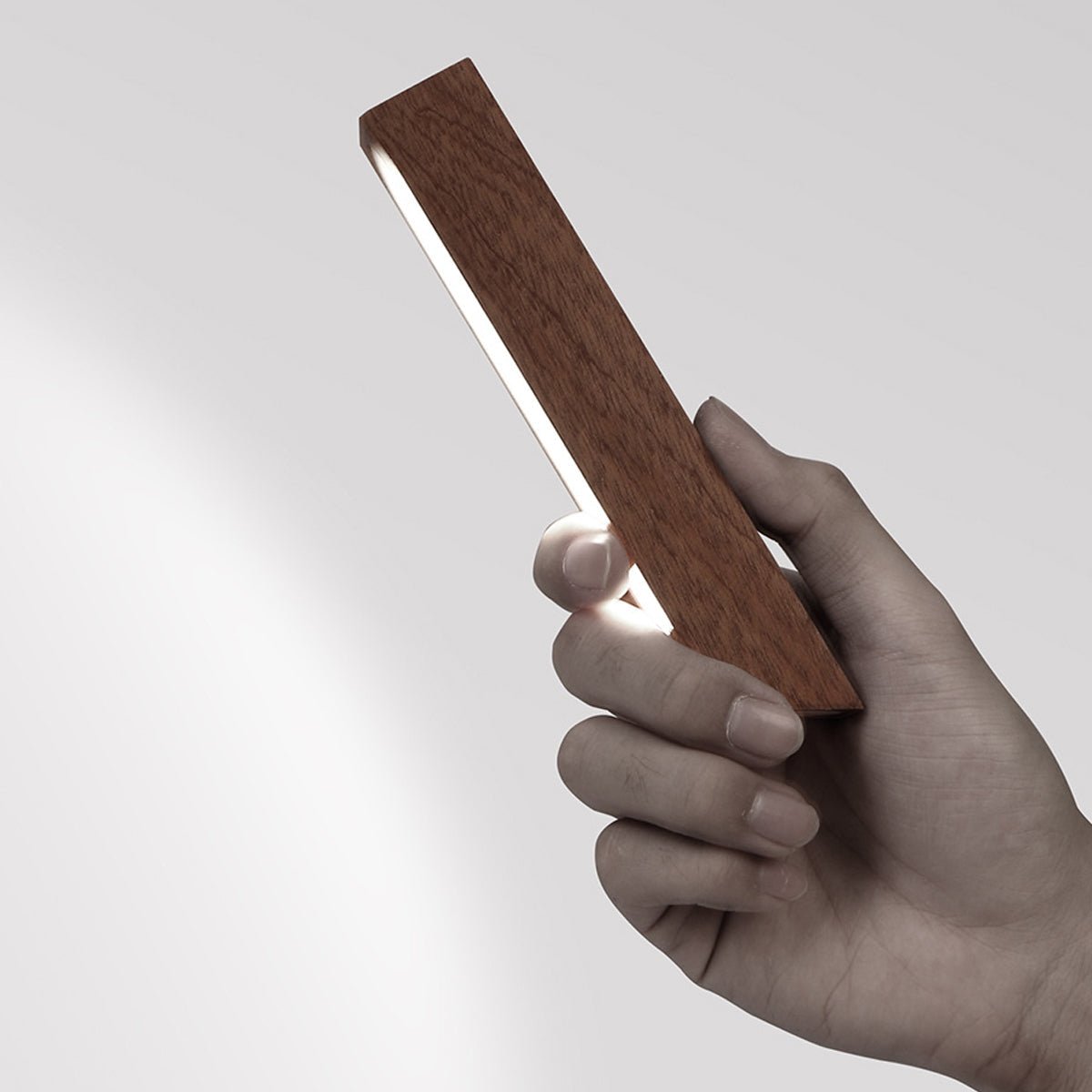 Portable Modern Minimalist LED Dimming Light Strip Wood Table Lamp