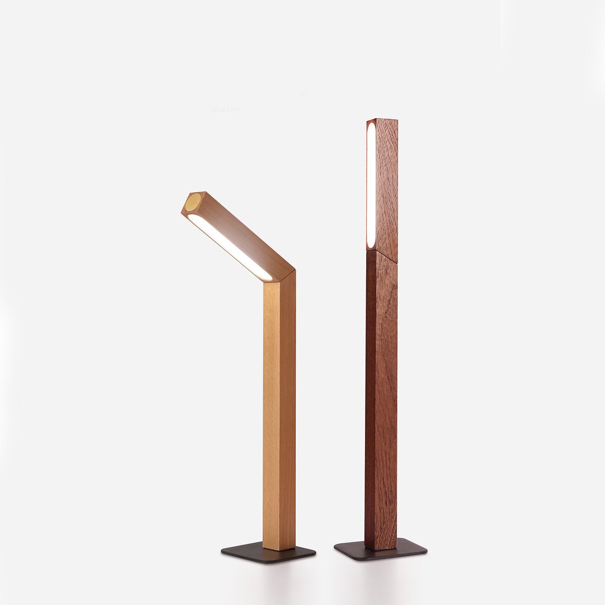 Portable Modern Minimalist LED Dimming Light Strip Wood Table Lamp