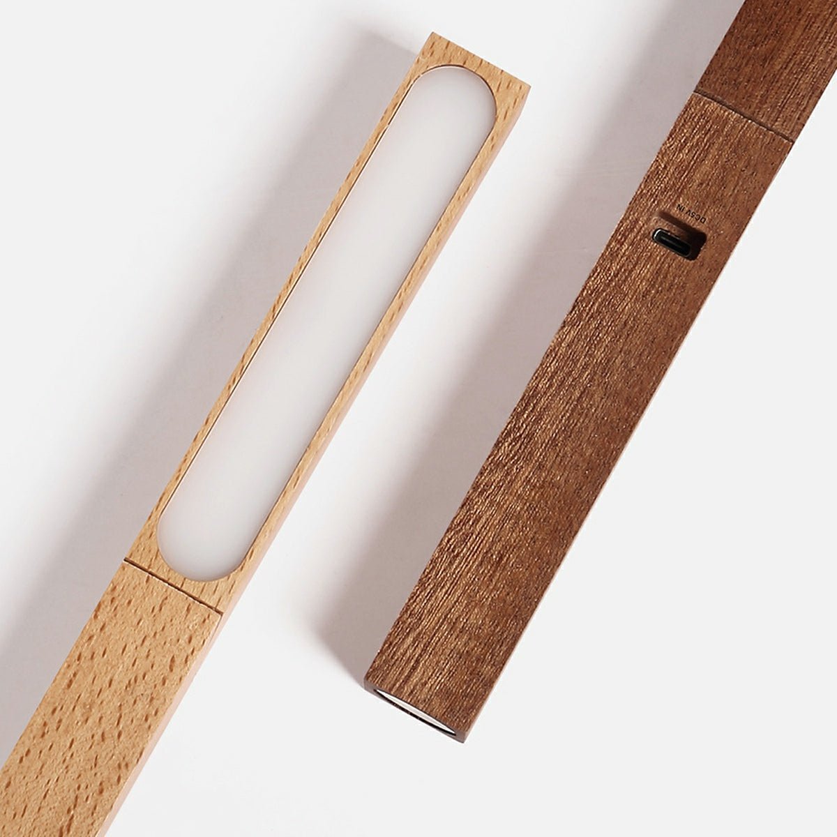 Portable Modern Minimalist LED Dimming Light Strip Wood Table Lamp