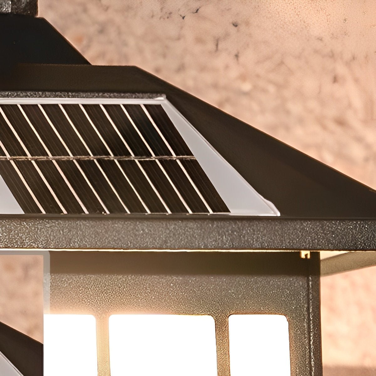 Retro Waterproof LED Vintage Solar Wall Lamp with Remote Wall Sconce Lighting