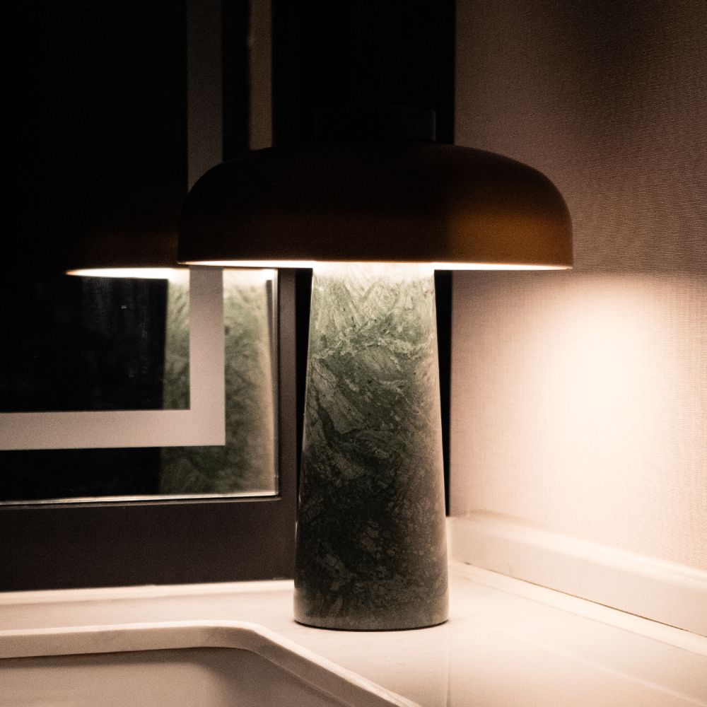 stone mushroom lamp