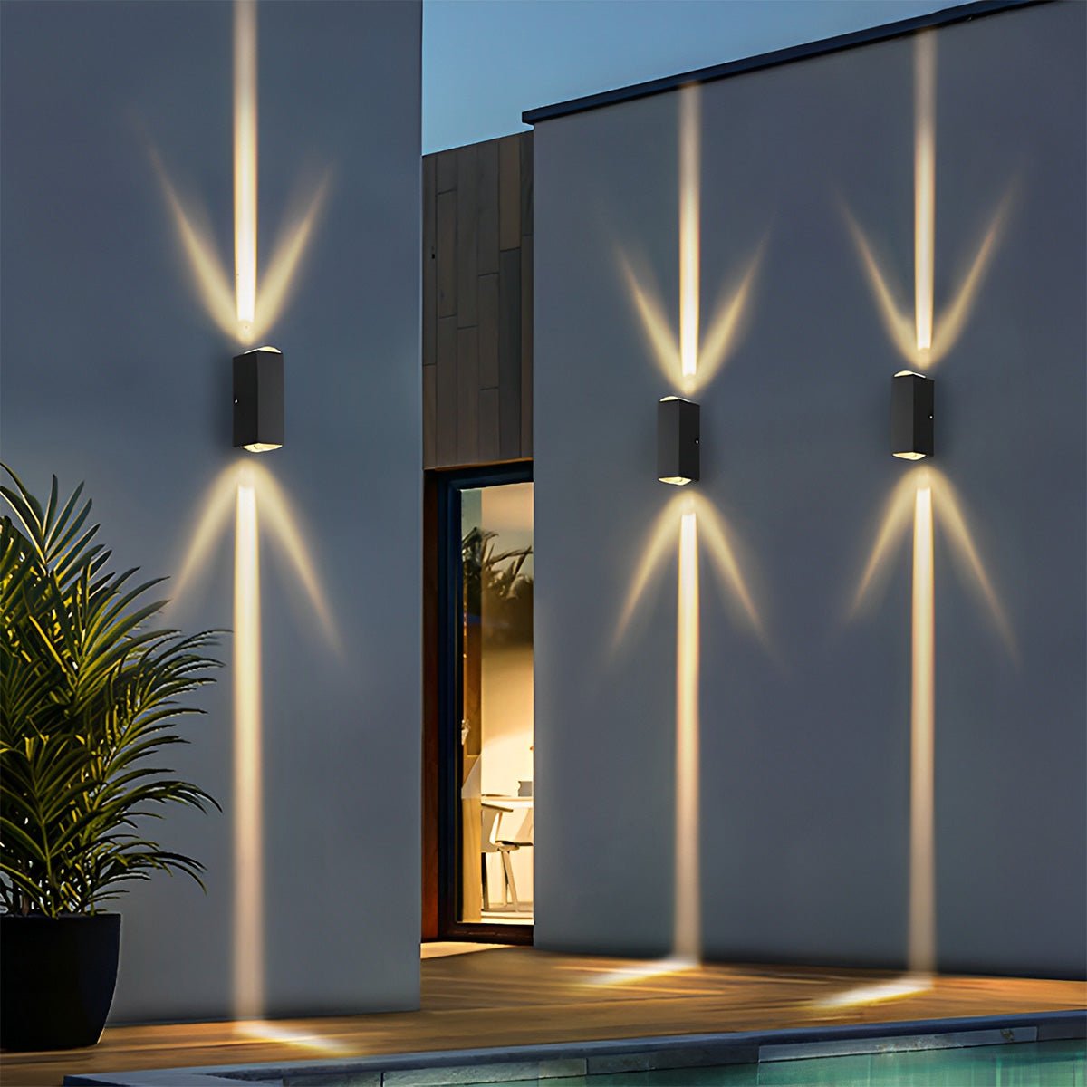 Up and Down LED Wall Light Outdoor Waterproof IP65 Interior Aluminium Corridor Stairs Lighting